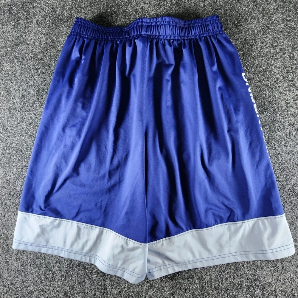 Under‎ Armour Mens Basketball Dazzle Shorts Blue White Loose Fit Large Athletic